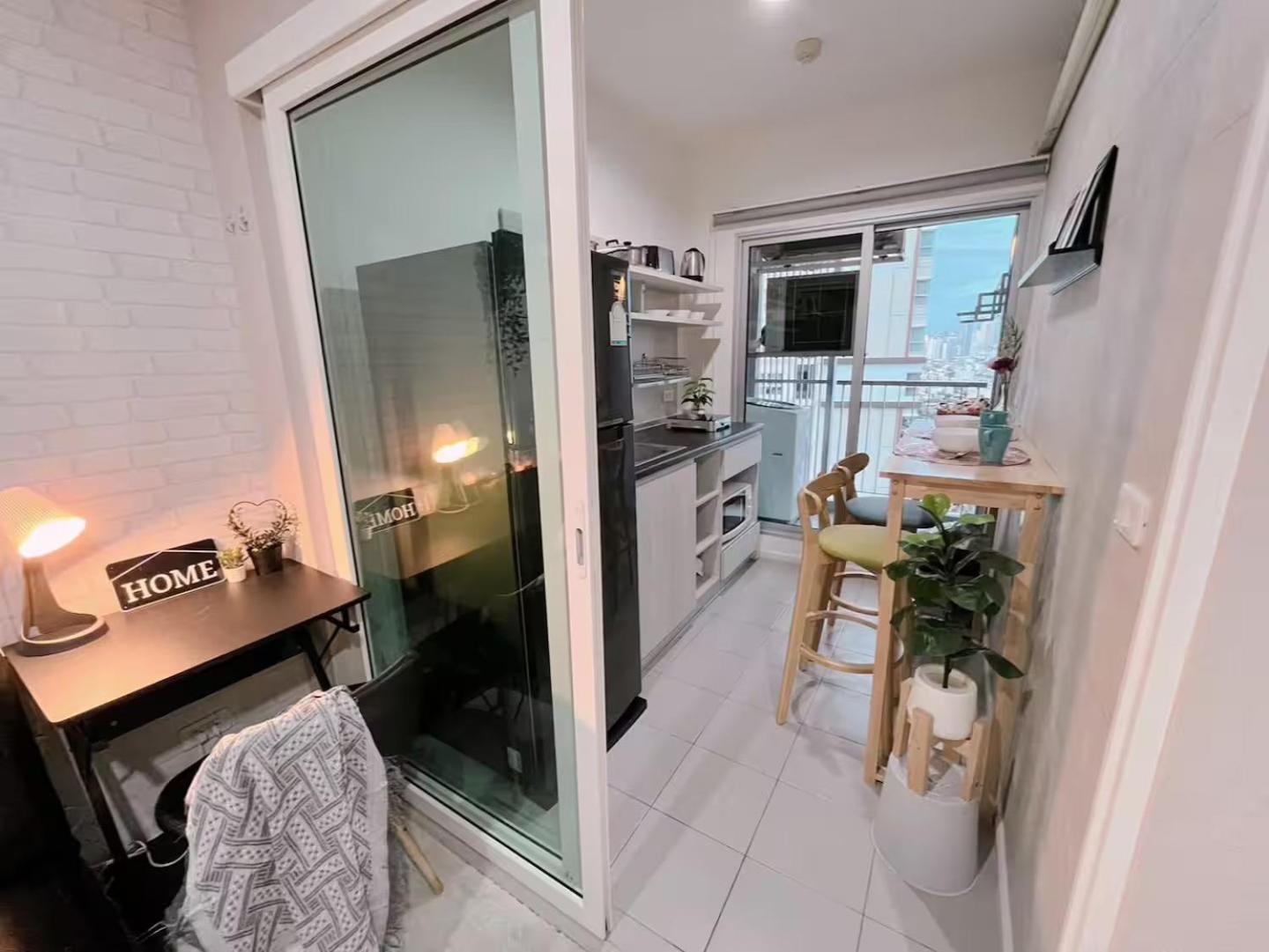 1br Walk 1min To Bts 3min Mall Tapra Wifi 500mb Apartamento *